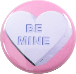 Be mine Herz Button